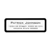 名前または会社名(黒縁ど) ラベル (正面)