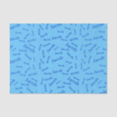 名前または単語の追加 |青とスカイブルー 薄葉紙 (正面)