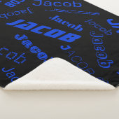 名前または単語の追加 |青と黒 シェルパブランケット (3/4)