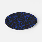 名前または単語の追加 |青と黒 ペーパープレート (アングル)