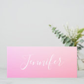 名前または単語 |ピンクグラデーション (スタンド正面)