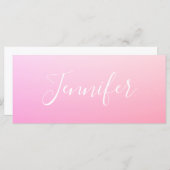 名前または単語 |ピンクグラデーション (正面/裏面)