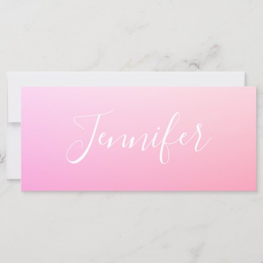 名前または単語 |ピンクグラデーション (正面)