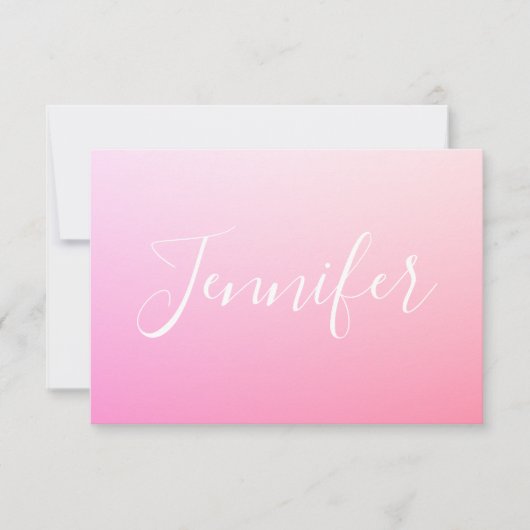 名前または単語 |ピンクグラデーション (正面)