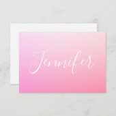 名前または単語 |ピンクグラデーション (正面/裏面)