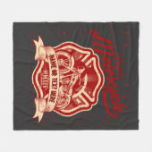 名前または文字カスタムオートバイグランジ フリースブランケット (正面(横))