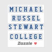 名前または文字4行透明ステッカー シール (シート)