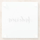 名前または文字 |スクリプファンシート ガラスコースター (裏面)