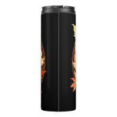 名前または文字、ドラゴンと紅葉 タンブラー (裏面)