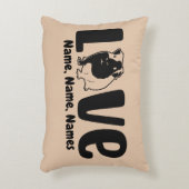 名前または文字、Guinea Pig LOVEの追加 アクセントクッション (正面(垂直))