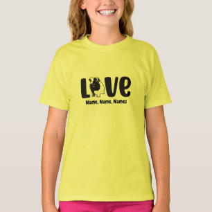 名前または文字、Guinea Pig LOVEの追加 Tシャツ