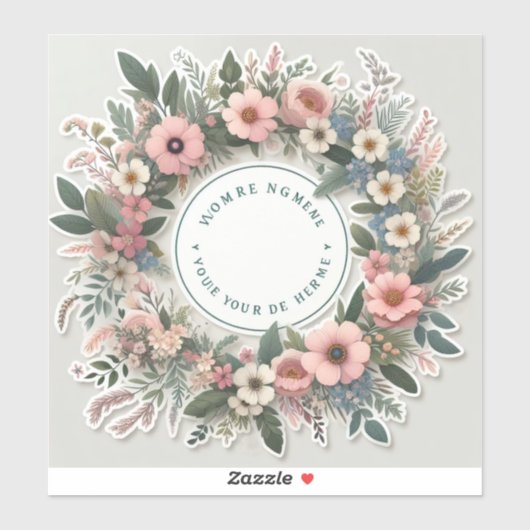 名前やvパーソナライズされたなどの文字を持つシール シール (シート)