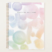 名前よくはしゃぐ付き水彩パターンプランナー