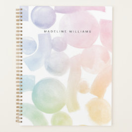 名前よくはしゃぐ付き水彩パターンプランナー プランナー手帳