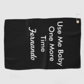 名前をもう一度ベビーする ゴルフタオル (横)