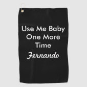 名前をもう一度ベビーする ゴルフタオル (正面)