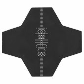 名前をエイリアングリフユニークブラック サッカーボール (フラット)