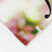 名前をオレンジと黒の蝶でパーソナライズ フリースブランケット (角)