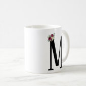 名前をカスタマイズしてマグカップ、白、黒を作成 コーヒーマグカップ (正面右)