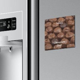 名前をカスタマイズするチョコレートダイエット マグネット