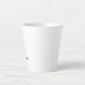 名前をカスタマイズ カフェラテマグ (正面)