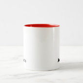 名前をカスタマイズ ツートーンマグカップ (中央)