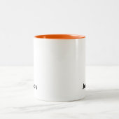 名前をカスタマイズ ツートーンマグカップ (中央)