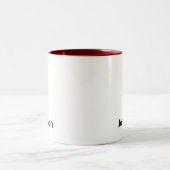 名前をカスタマイズ ツートーンマグカップ (中央)