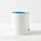 名前をカスタマイズ ツートーンマグカップ (中央)