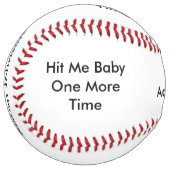 名前をカスタマイズ ヒット・ミー・ベイビー・ワン・モア・タイム ソフトボール (正面左)