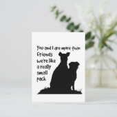 名前をカスタムするあなたと私は私たちの好きな友達よりも ポストカード (スタンド正面)