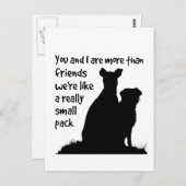 名前をカスタムするあなたと私は私たちの好きな友達よりも ポストカード (正面/裏面)