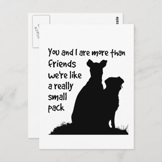 名前をカスタムするあなたと私は私たちの好きな友達よりも ポストカード (正面/裏面)