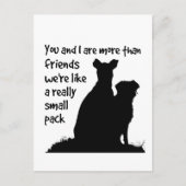 名前をカスタムするあなたと私は私たちの好きな友達よりも ポストカード (正面)