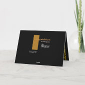 名前をカスタムするおめでとうございます カード (裏面)