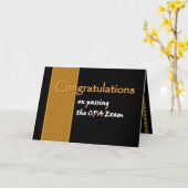 名前をカスタムするおめでとうございます – CPA試験 カード (黄色い花)