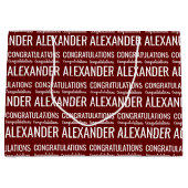 名前をカスタムするおめでとうラージ抱き枕 ラージペーパーバッグ (正面)