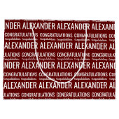 名前をカスタムするおめでとうラージ抱き枕 ラージペーパーバッグ (裏面)