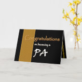 名前をカスタムするおめでとう医師助手 カード (黄色い花)