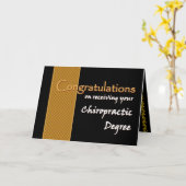 名前をカスタムするおめでとう – カイロプラクティック度 カード (黄色い花)