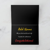 名前をカスタムするおめでとう – 学士号 カード (内部)