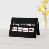 名前をカスタムするおめでとう – 学士号 カード (黄色い花)