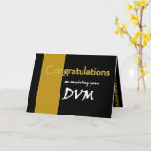 名前をカスタムするおめでとう – DVM カード (黄色い花)