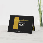 名前をカスタムするおめでとう – PhD カード (裏面)