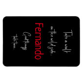 名前をカスタムするおもしろいがワイルドサイドを散歩 マグネット (横)