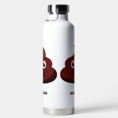 名前をカスタムするおもしろいウンチ ウォーターボトル (右面)