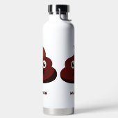 名前をカスタムするおもしろいウンチ ウォーターボトル (左面)