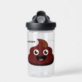 名前をカスタムするおもしろいウンチ ウォーターボトル (正面)