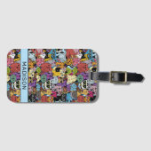 名前をカスタムするおもしろいキャッツイラストレーション ラゲッジタグ (正面横)