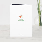 名前をカスタムするおもしろいグリーティング カード (裏面)